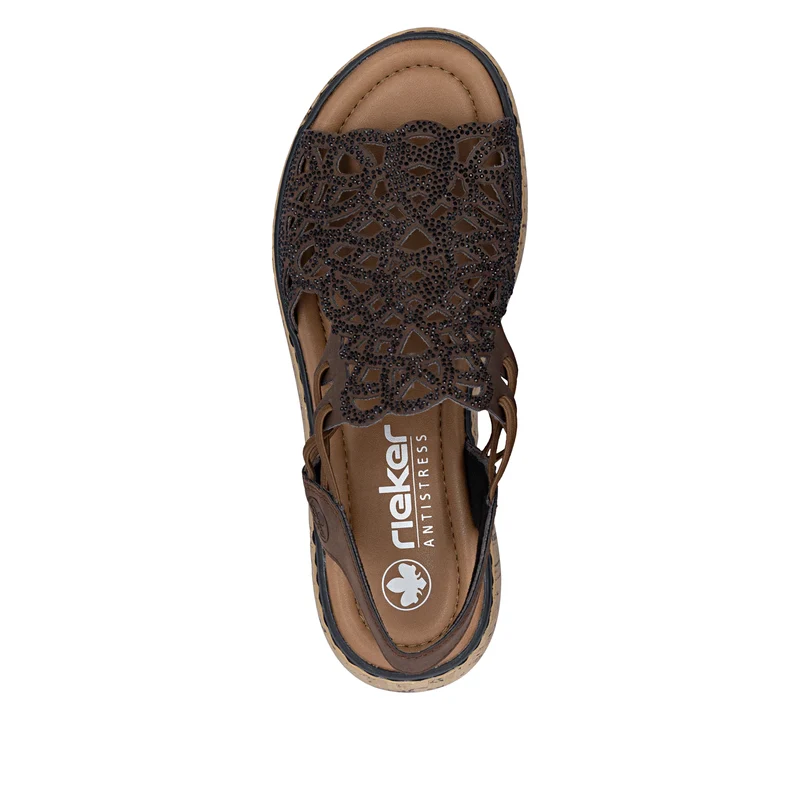 Rieker Damen-Keilsandalen | Braun