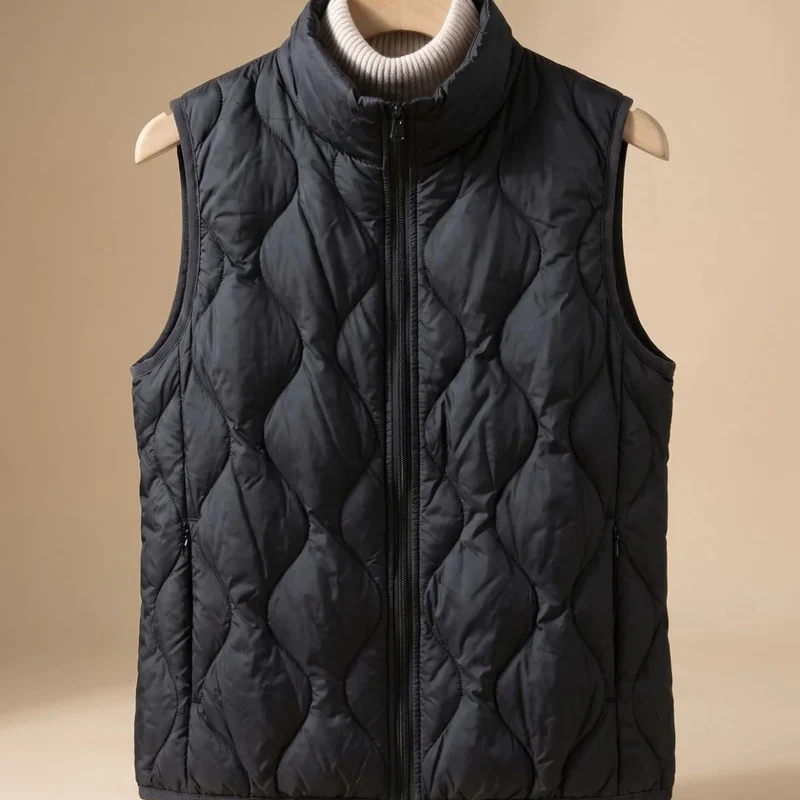 Pella | Damen Weste mit Stehkragen, Taschen und Muster