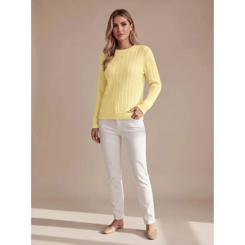 Giada | Damen Strickpullover mit Struktur und Komfort