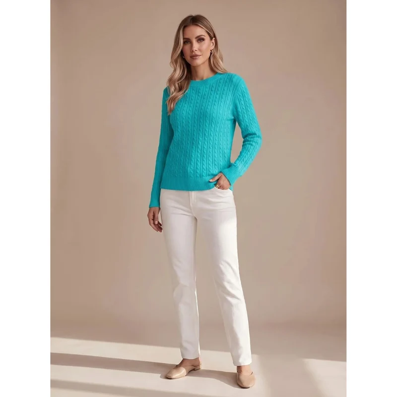 Giada | Damen Strickpullover mit Struktur und Komfort