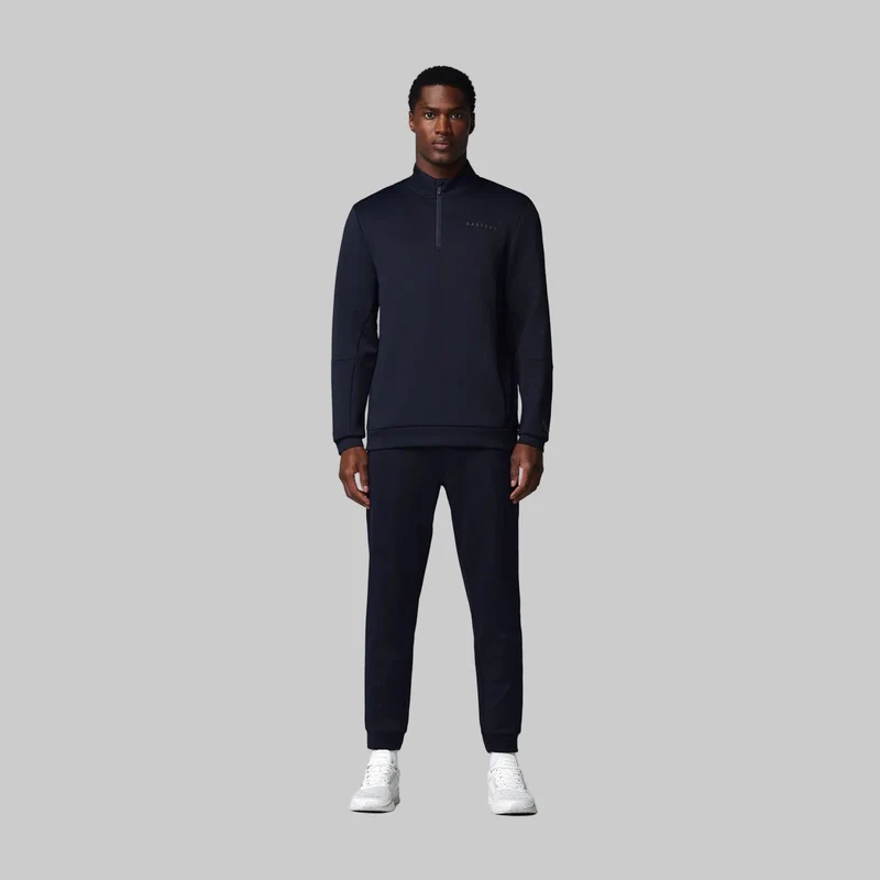 Castore Herren-Sweatshirt mit 1/4-Reißverschluss | Marineblau/Zinn