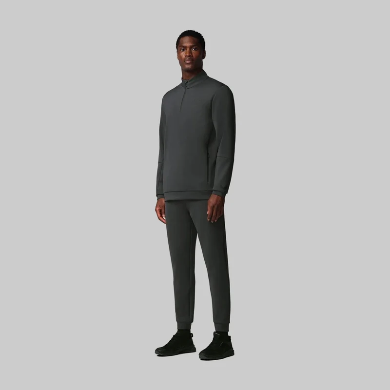 Castore Herren-Sweatshirt mit 1/4-Reißverschluss (Flex) | Anthrazit