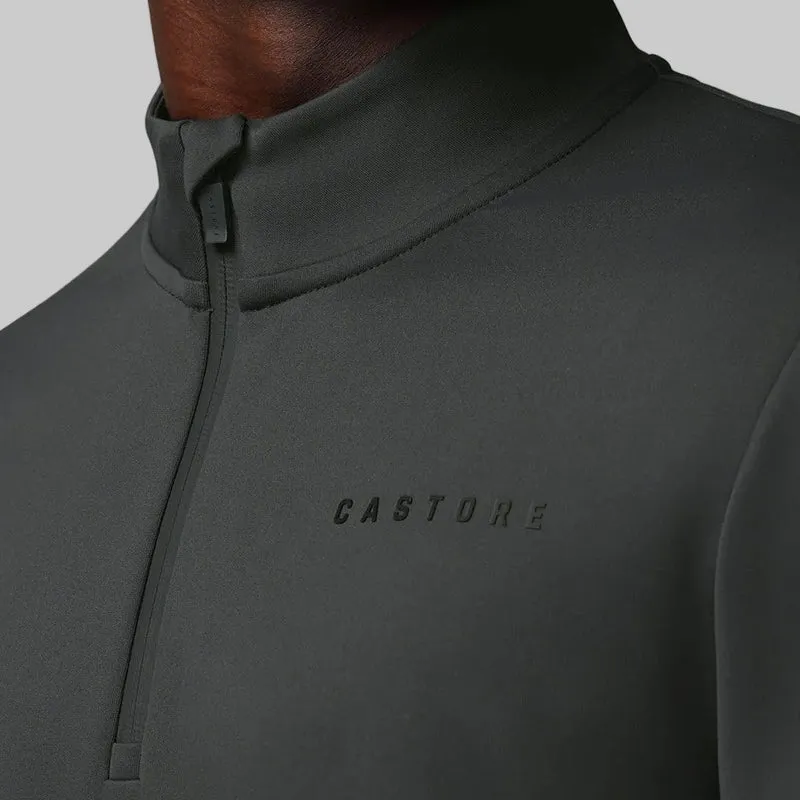 Castore Herren-Sweatshirt mit 1/4-Reißverschluss (Flex) | Anthrazit