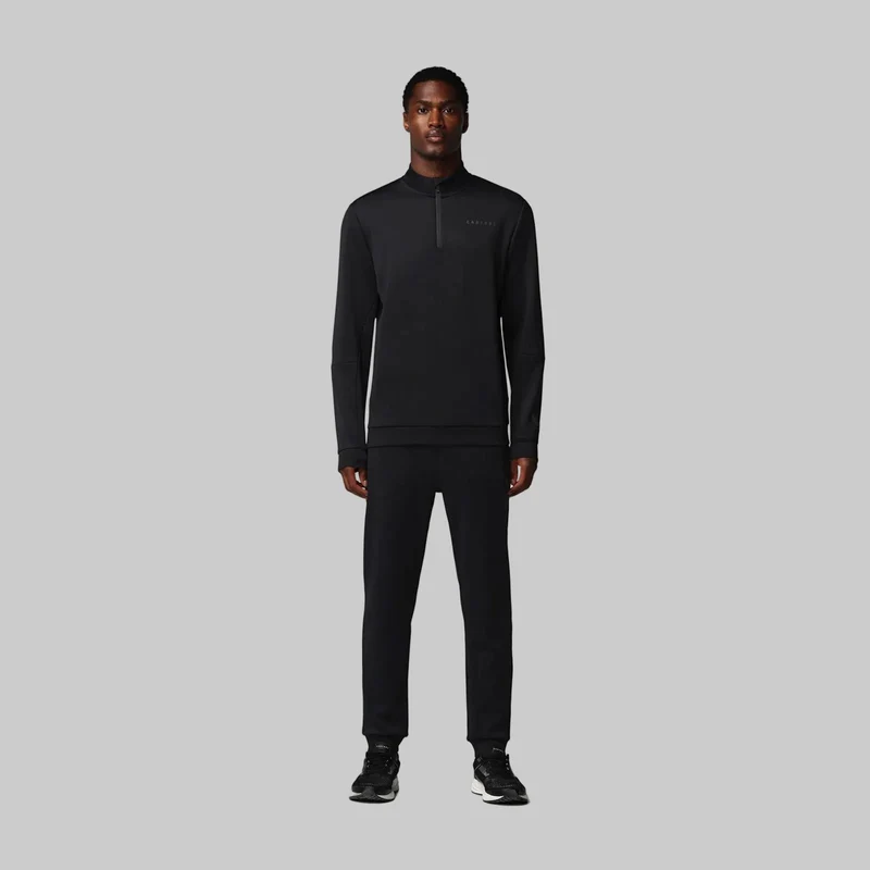 Castore Herren-Sweatshirt mit 1/4-Reißverschluss | Schwarz/Gunmetal