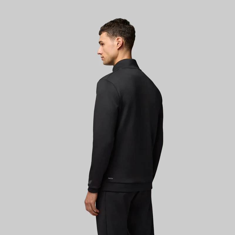Castore Herren-Scuba-Kapuzenjacke mit 1/4-Reißverschluss | Schwarz