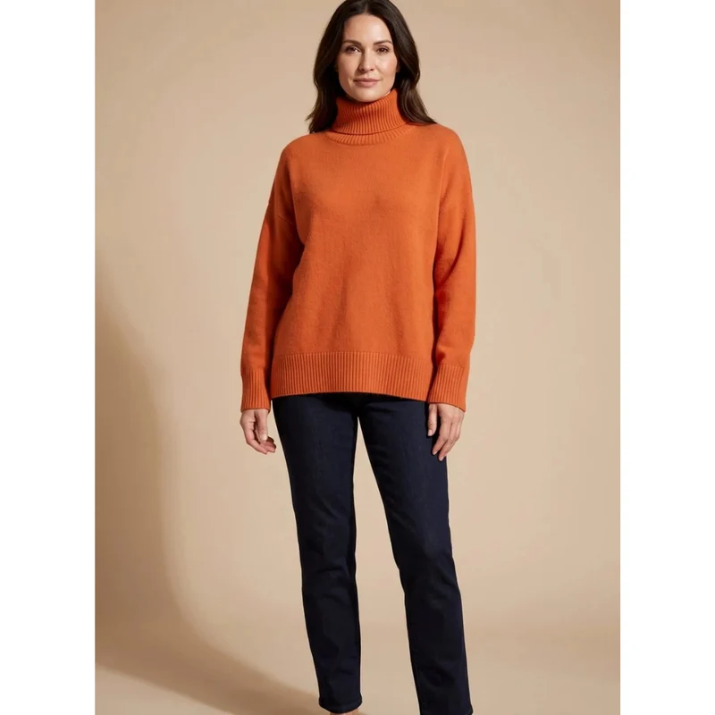 Constanze | Damen Rollkragenpullover mit Langarm Bündchen
