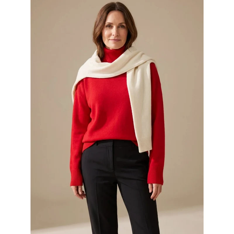 Constanze | Damen Rollkragenpullover mit Langarm Bündchen