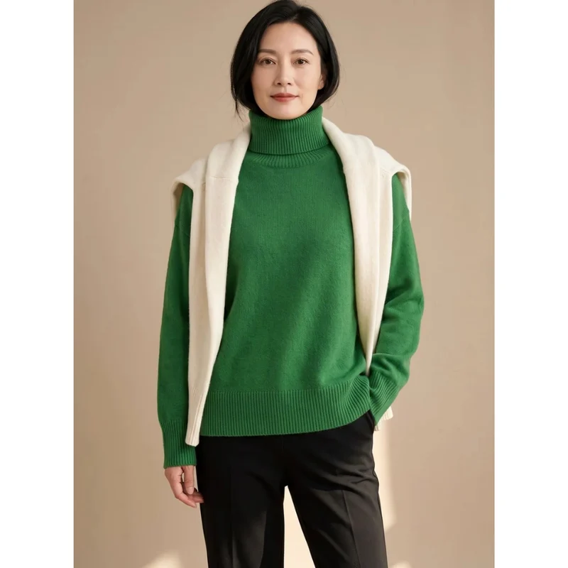 Constanze | Damen Rollkragenpullover mit Langarm Bündchen
