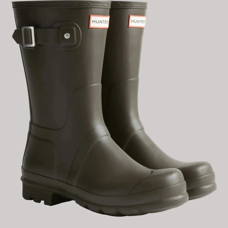 Hunter Originale Herren-Kurzgummistiefel | Schokoladenbraun