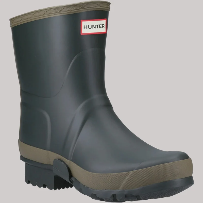 Hunter Herren-Gardener-Kurzgummistiefel | Dunkelolivgrün