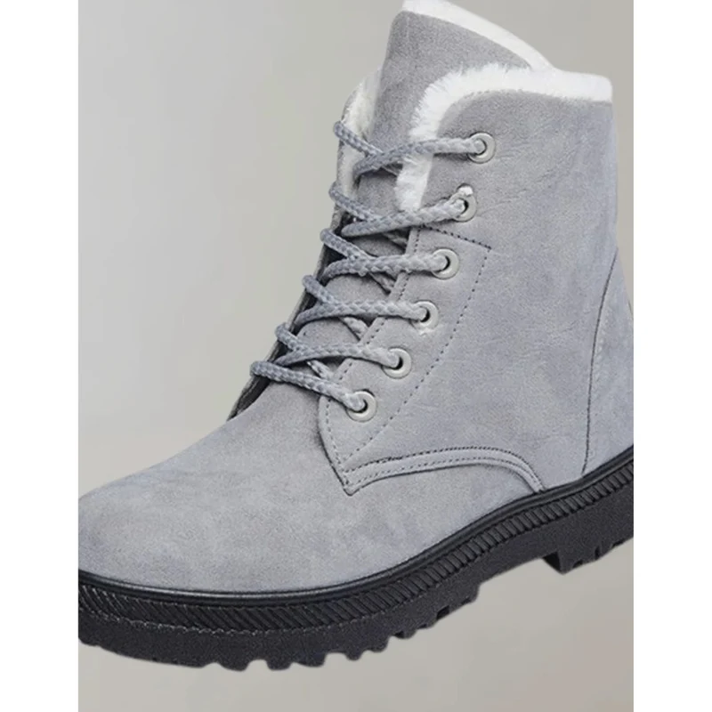 Heidrun | Damen Schwarze Orthopädische Stiefeletten mit Weichem Futter