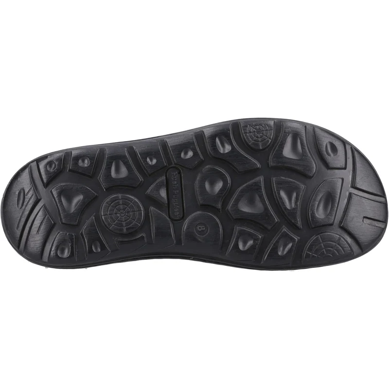 Hush Puppies Alan Zehenstegsandale für Herren | Schwarz