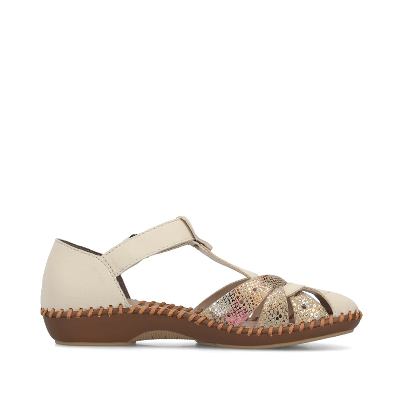 Rieker Damen-Mary-Jane-Schuh | Beige