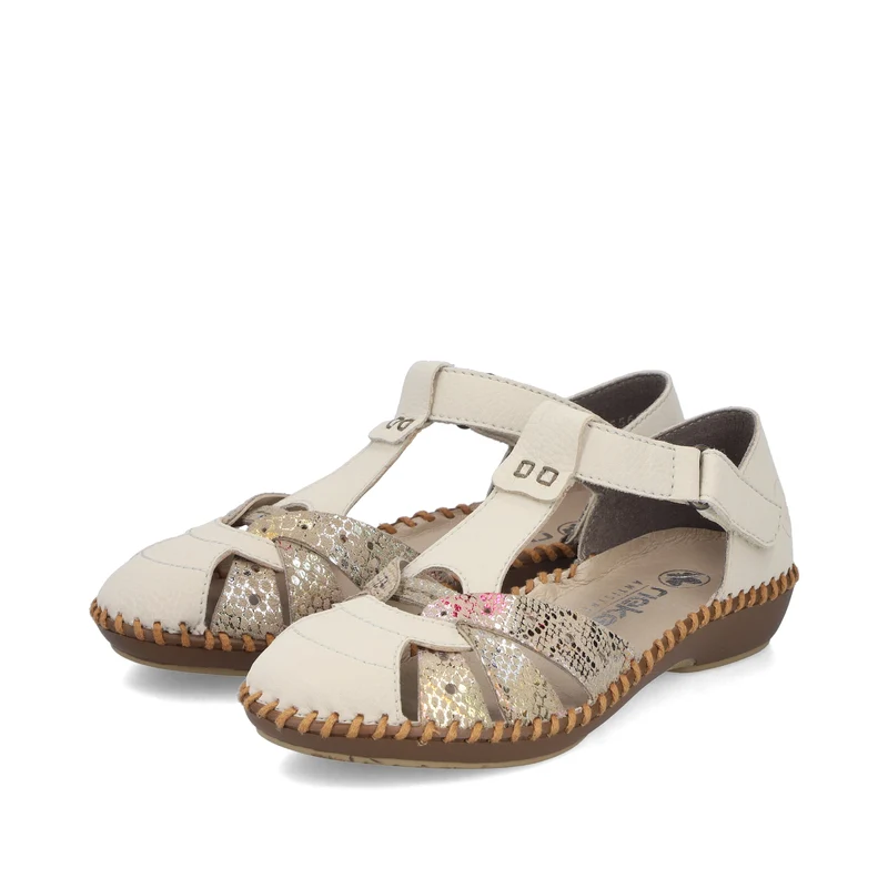 Rieker Damen-Mary-Jane-Schuh | Beige