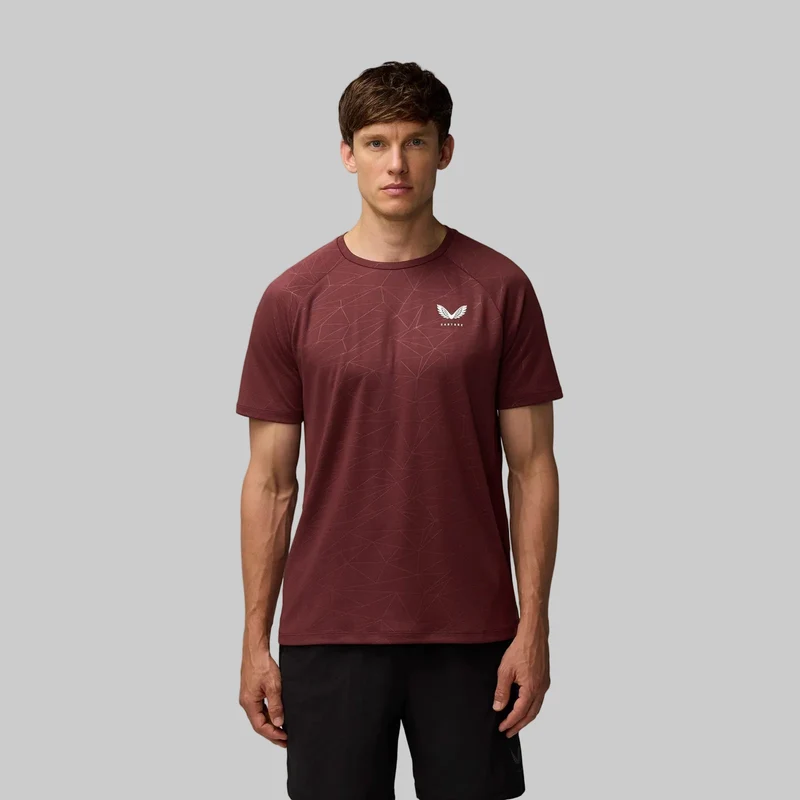 Castore Adapt Trainings-T-Shirt für Herren | Pflaumenminz
