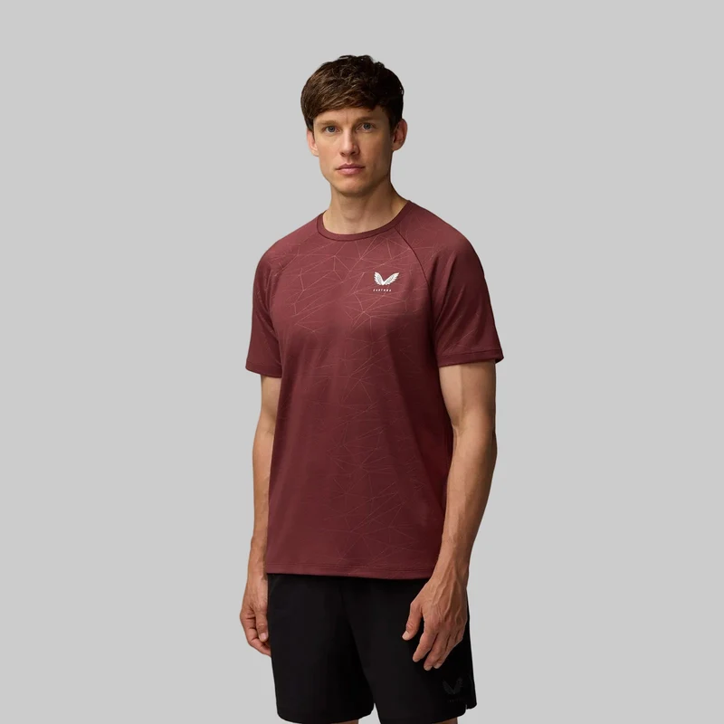 Castore Adapt Trainings-T-Shirt für Herren | Pflaumenminz