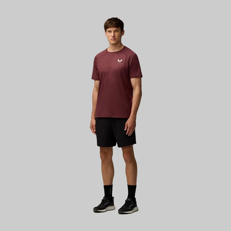 Castore Adapt Trainings-T-Shirt für Herren | Pflaumenminz