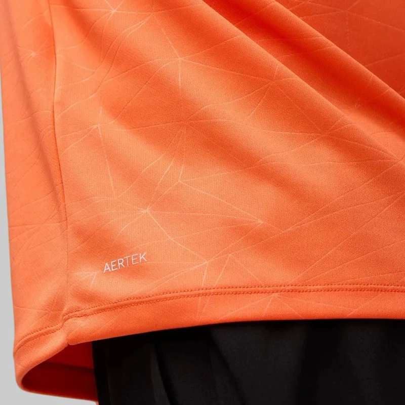 Castore Adapt Trainings-T-Shirt für Herren | Leuchtendes Orange/Mittelgrau