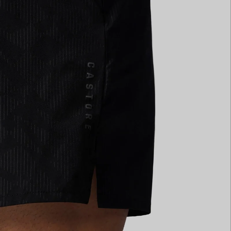 Castore Herren-Badeshorts, 6 cm | Schwarz-Gunmetal