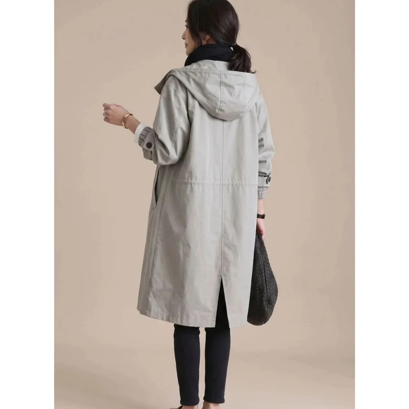 Apollonia | Damen Wasserdichte Regenjacke mit Kapuze, Knöpfen und Taschen