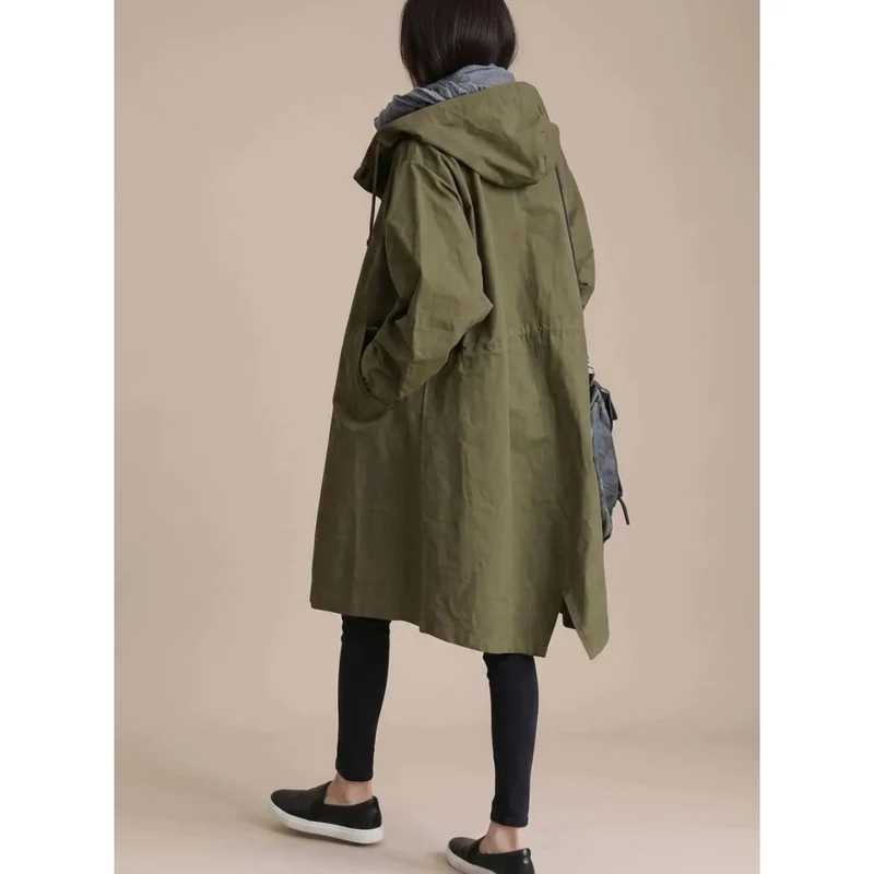 Apollonia | Damen Wasserdichte Regenjacke mit Kapuze, Knöpfen und Taschen