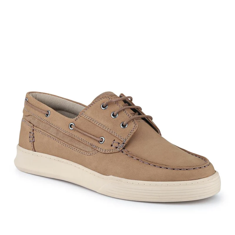 Leather Wide-Fit Boat Shoes - PARK41048 / 327 264