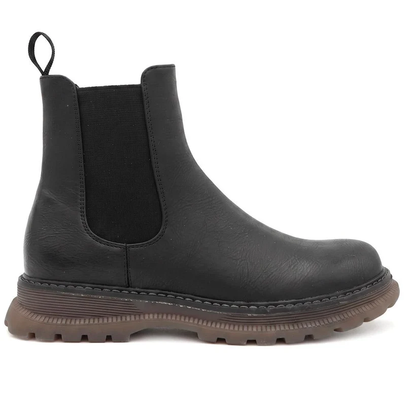 Slip On Chelsea Boots W/ Side Zip - LECHE44011 / 329 750 - Black