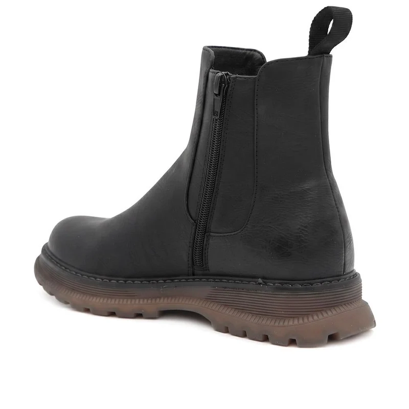 Slip On Chelsea Boots W/ Side Zip - LECHE44011 / 329 750 - Black
