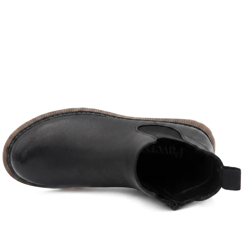 Slip On Chelsea Boots W/ Side Zip - LECHE44011 / 329 750 - Black