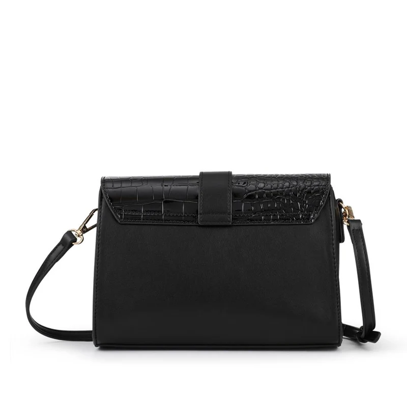 Bellissimo Buckle Crossbody Bag - BELHETIA42003 / 328 385 - Black Patent Croc