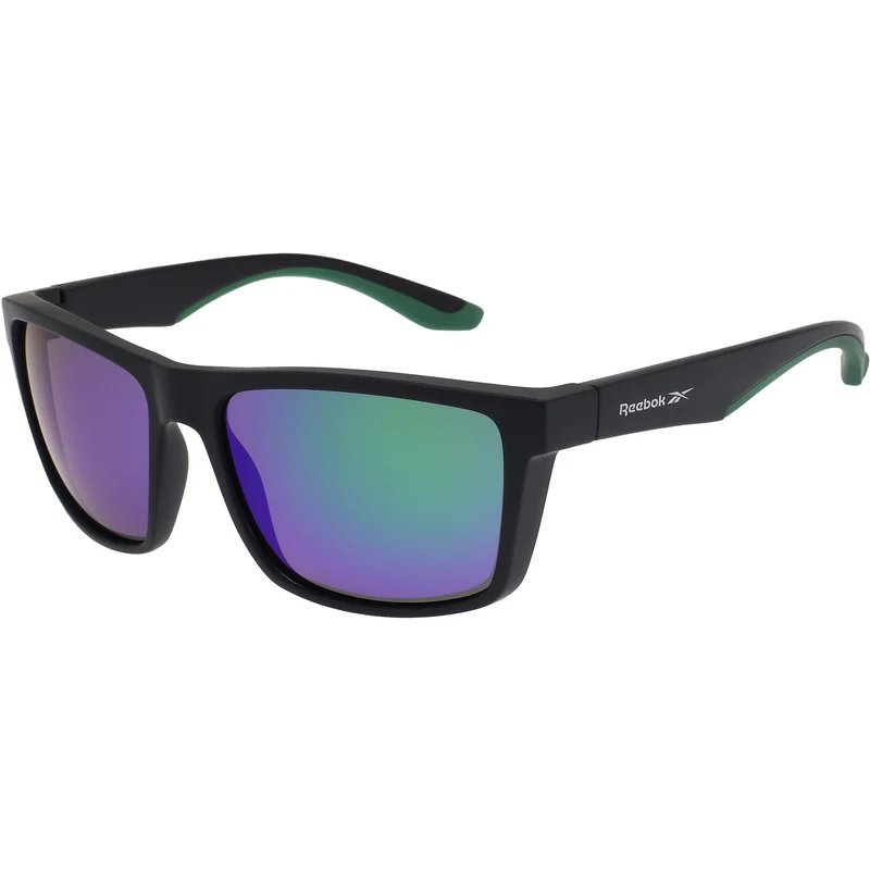 Reebok RBK5032033 Herren-Sonnenbrille mit Spiegeln | Schwarz/Grün