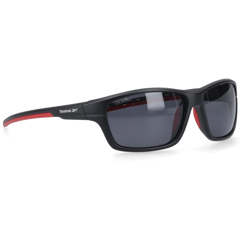 Reebok Score Herren-Sonnenbrille mit Polarisationsfilter | Matt Schwarz Rot