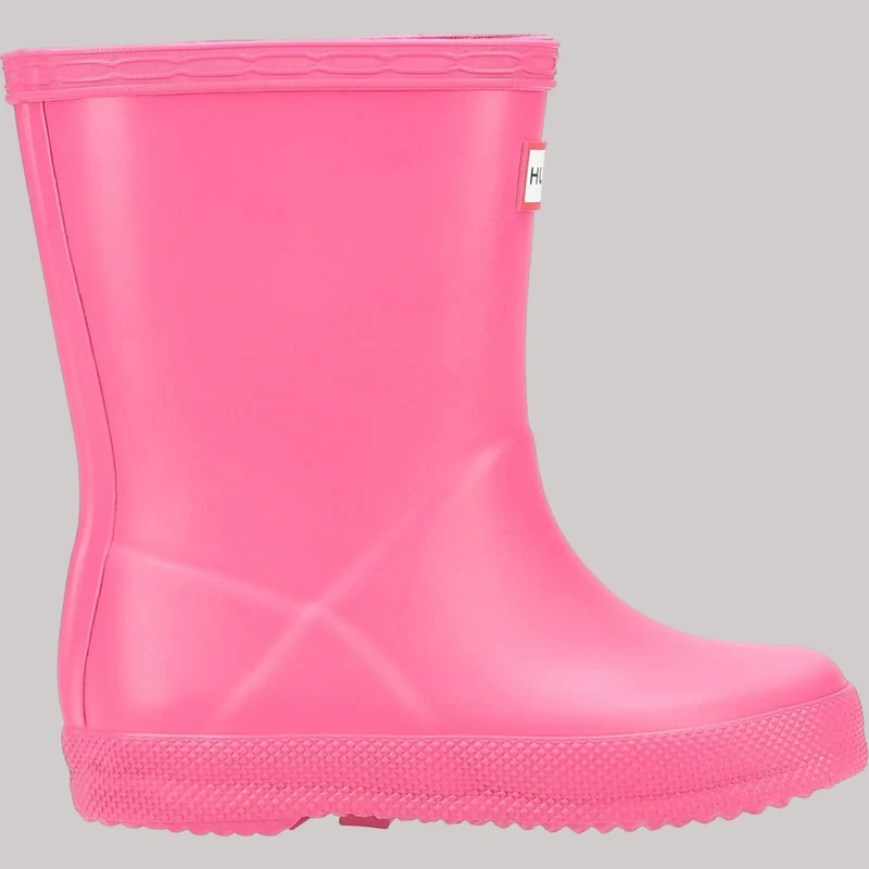Hunter Kids First Gummistiefel | Leuchtendes Rosa