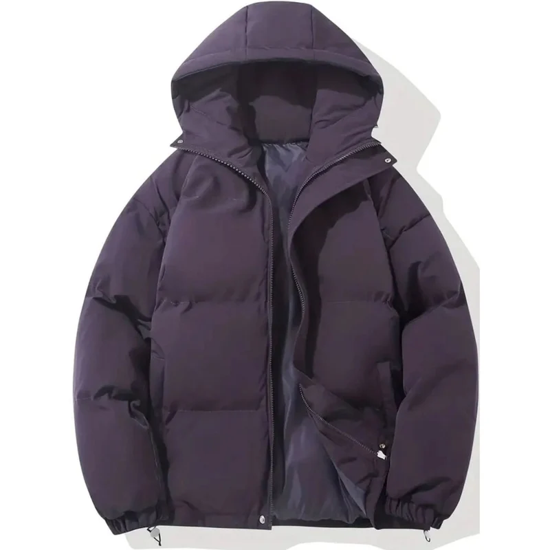 Geraldine | Damen Puffer Winterjacke mit Kapuze, Stehkragen und Reißverschluss