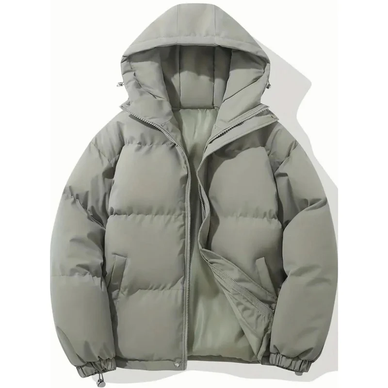 Geraldine | Damen Puffer Winterjacke mit Kapuze, Stehkragen und Reißverschluss