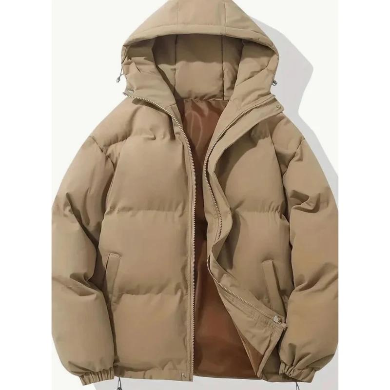 Geraldine | Damen Puffer Winterjacke mit Kapuze, Stehkragen und Reißverschluss