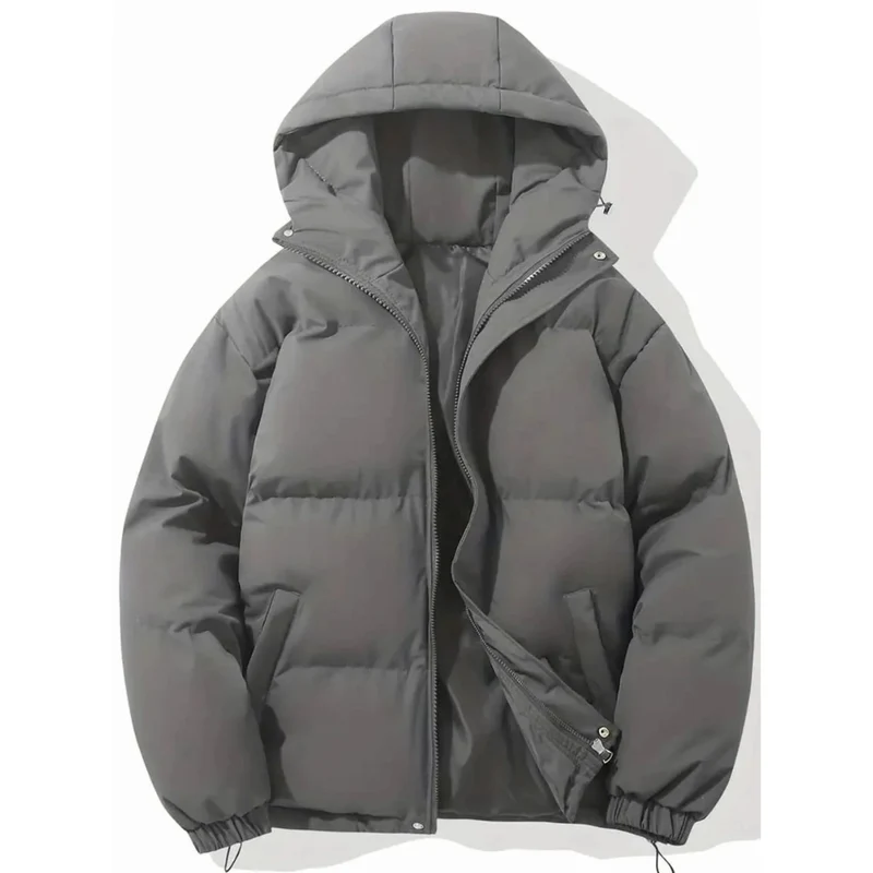 Geraldine | Damen Puffer Winterjacke mit Kapuze, Stehkragen und Reißverschluss