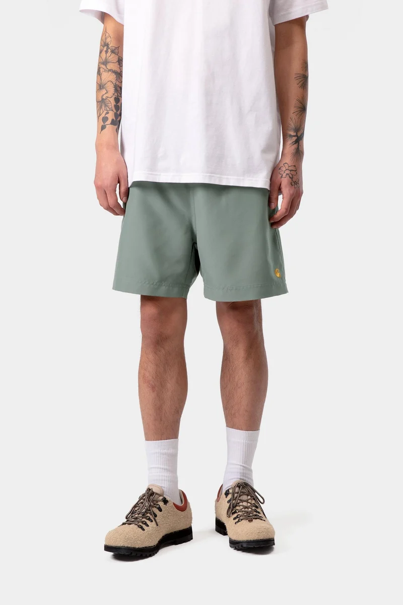 Carhartt WIP Chase Badehose für Herren | Samtgrün