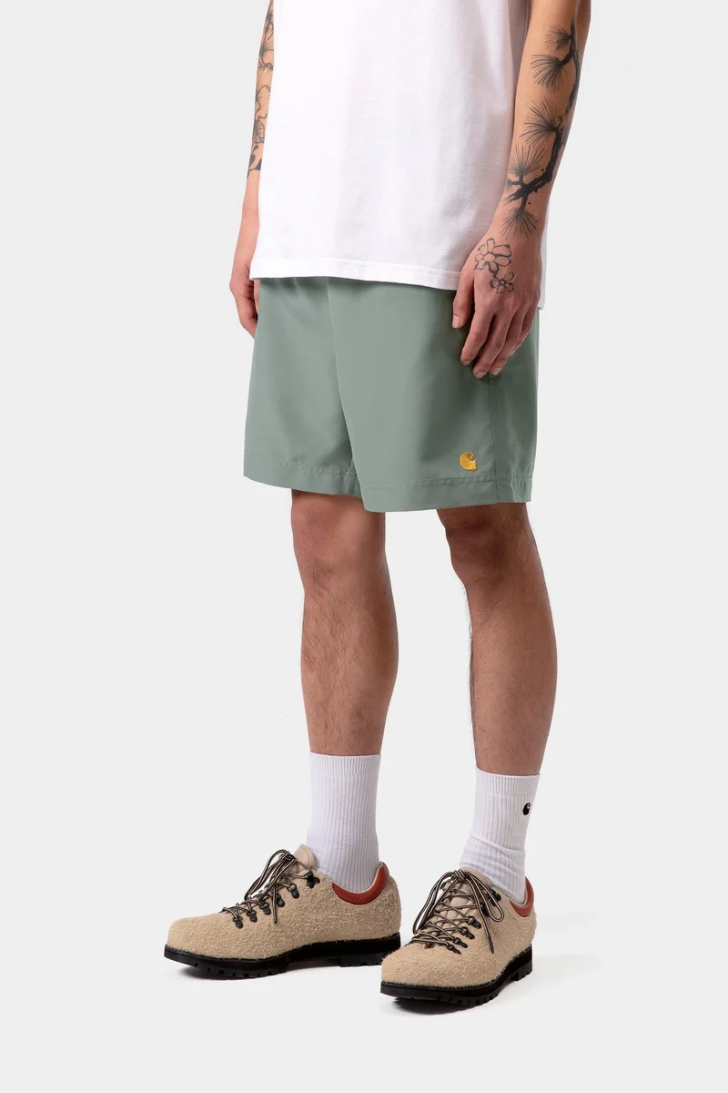 Carhartt WIP Chase Badehose für Herren | Samtgrün