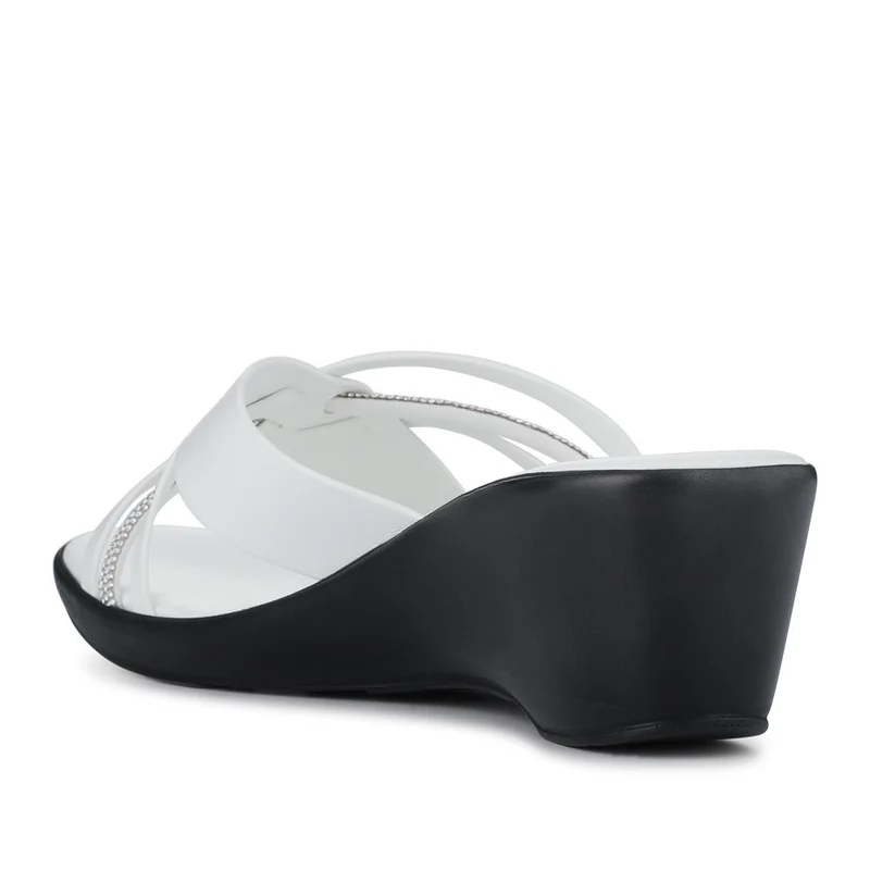 Wedge-Heeled Mules - NUOV41002 / 327 461 - White