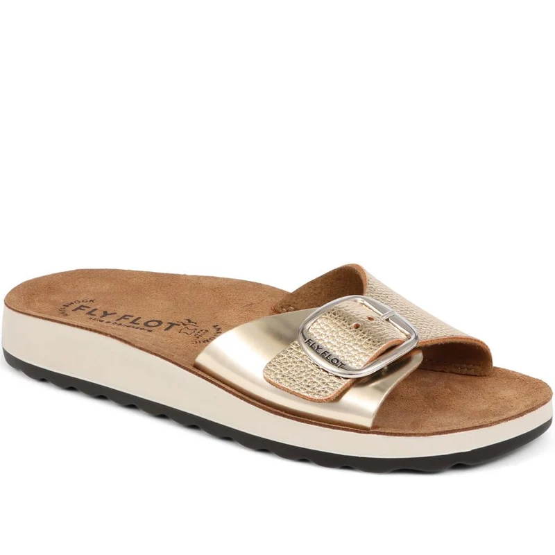 Fly Flot Buckle Detailed Slip On Sandals - FLY37049 / 323 228