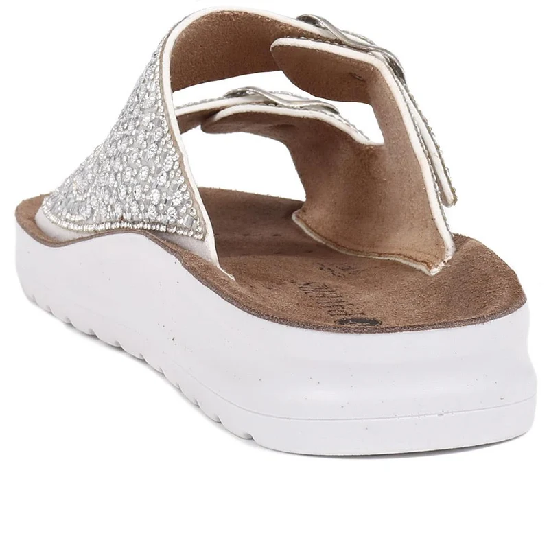 Slip-On Mules - POLY39021 / 325 445 - Silver