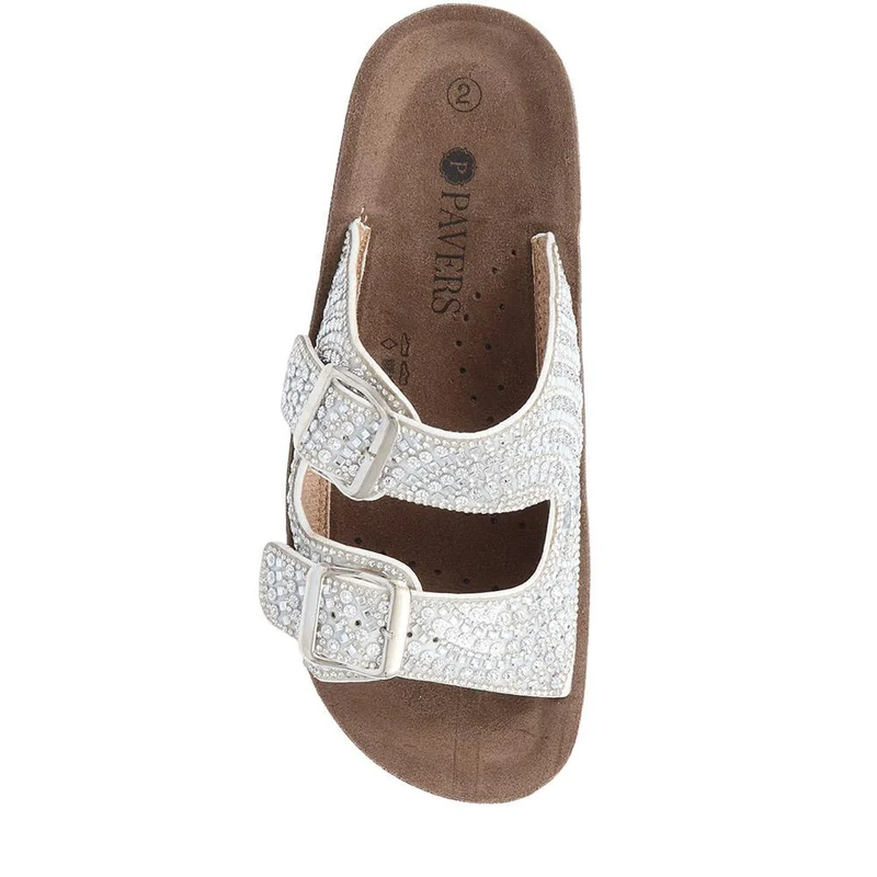 Slip-On Mules - POLY39021 / 325 445 - Silver