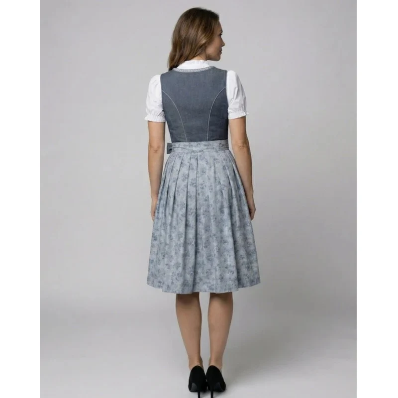 Wilma | Damen Oktoberfest Dirndl Mit Verzierung Und Schleifen Akzent