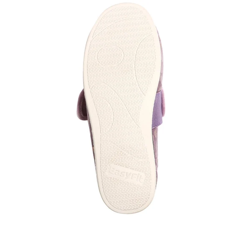 Extra-Wide Fit Slippers - AMINA / 323 506 - Lilac