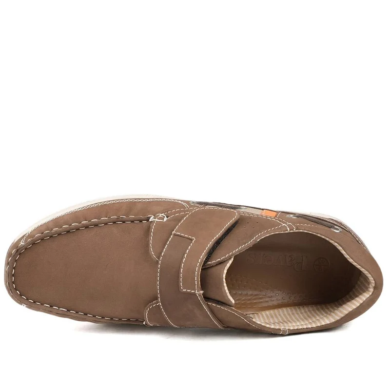 Leather Adjustable Fastening Shoes - SHAFI43003 / 329 452 - Brown