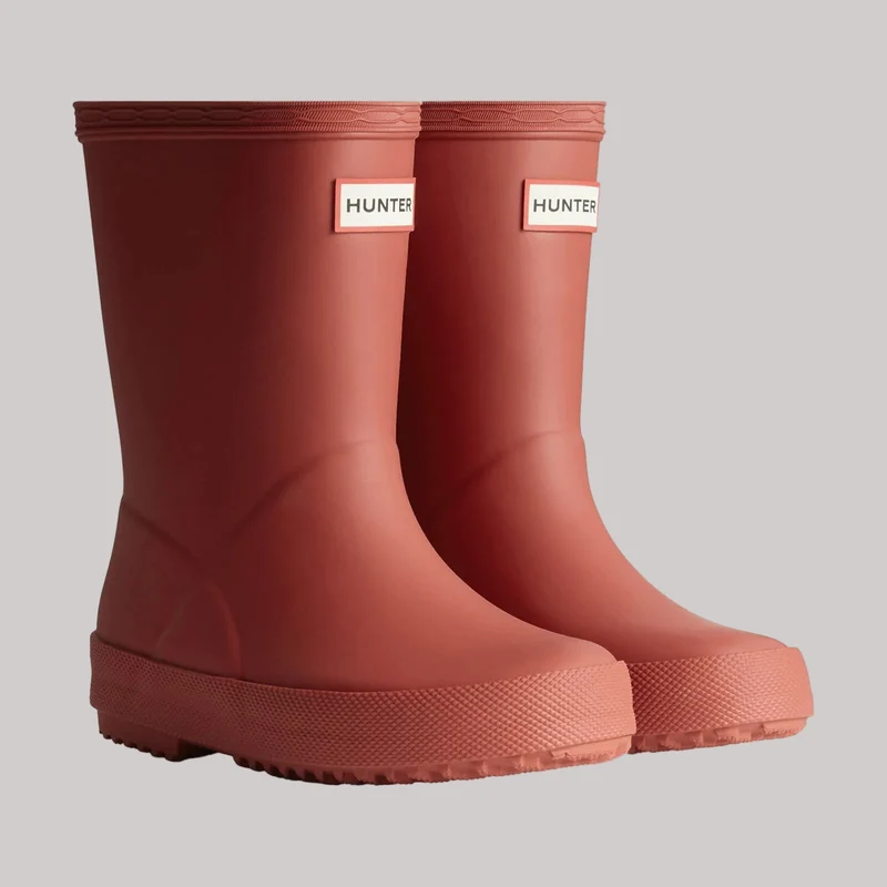 Hunter Kids First Gummistiefel | Militärrot