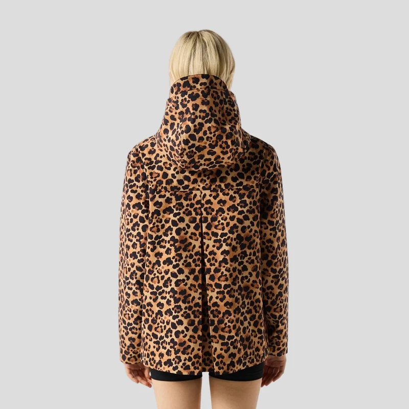 Hunter Originale wasserdichte Damenjacke mit Leopardenmuster |