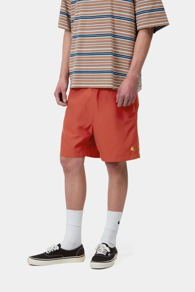 Carhartt WIP Chase Badehose für Herren | Oxidrot