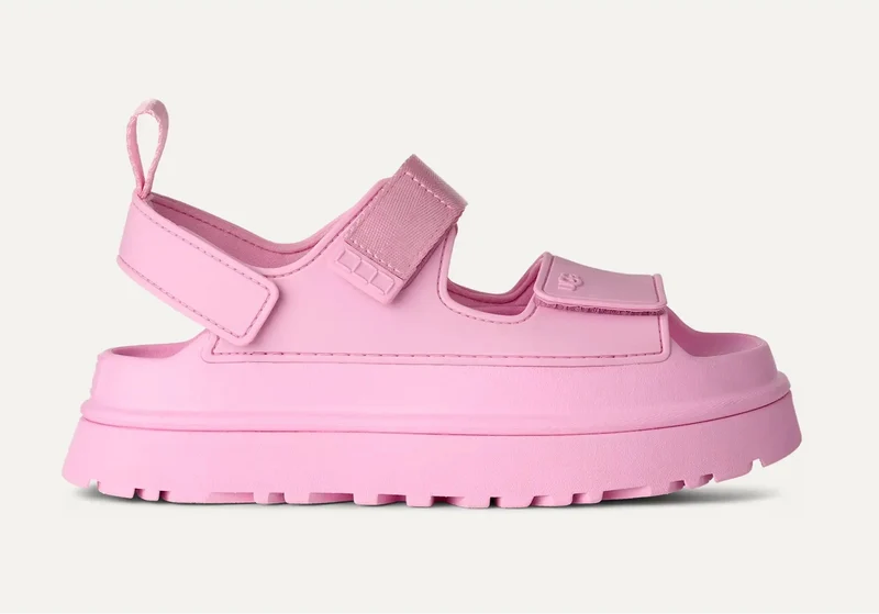 UGG GoldenGlow Damensandale | Rosa Diamant